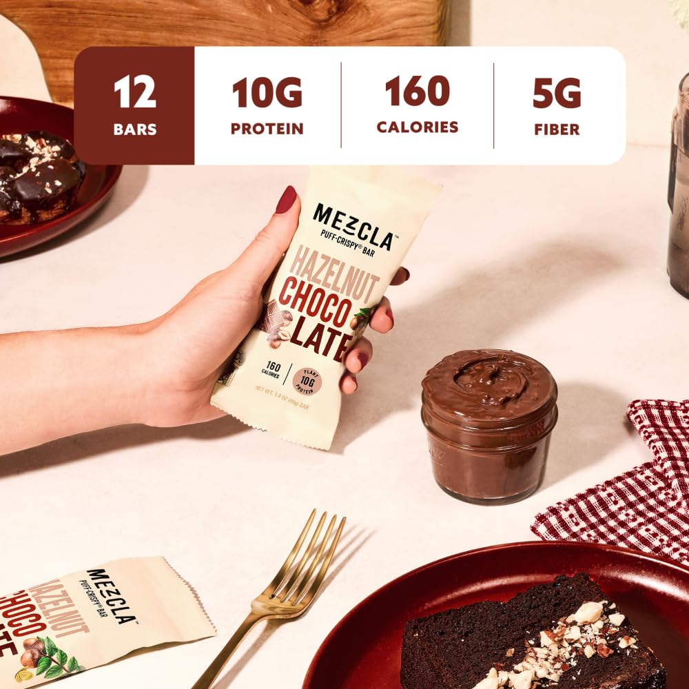 Mezcla hazelnut chocolate bar conveys nutty aroma and balanced sweetness