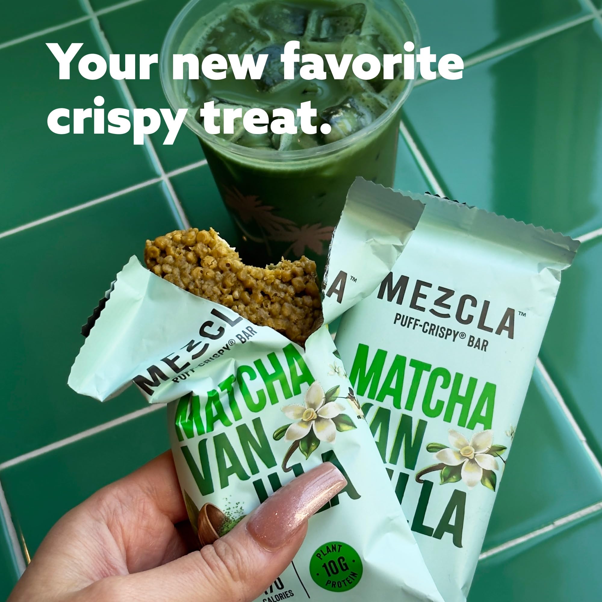 Mezcla Sustainability donation note indicates support for hunger relief.