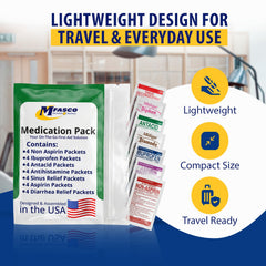MFASCO 7-in-1 travel kit compact case ideal for on-the-go essentials