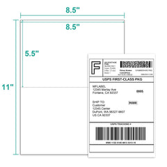 MFLABEL adhesive labels with all-weather grip stay on boxes and envelopes.