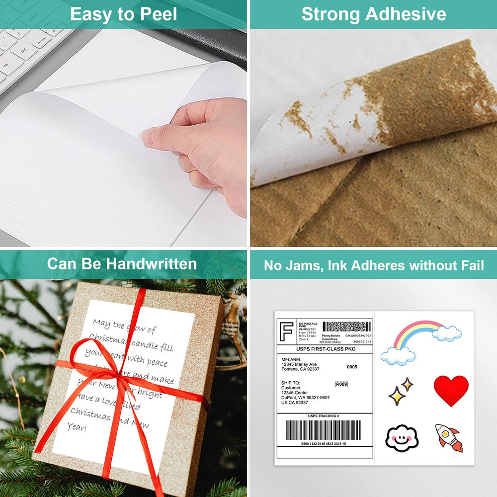 MFLABEL waterproof, smudge-free labels ideal for outdoor or damp conditions.