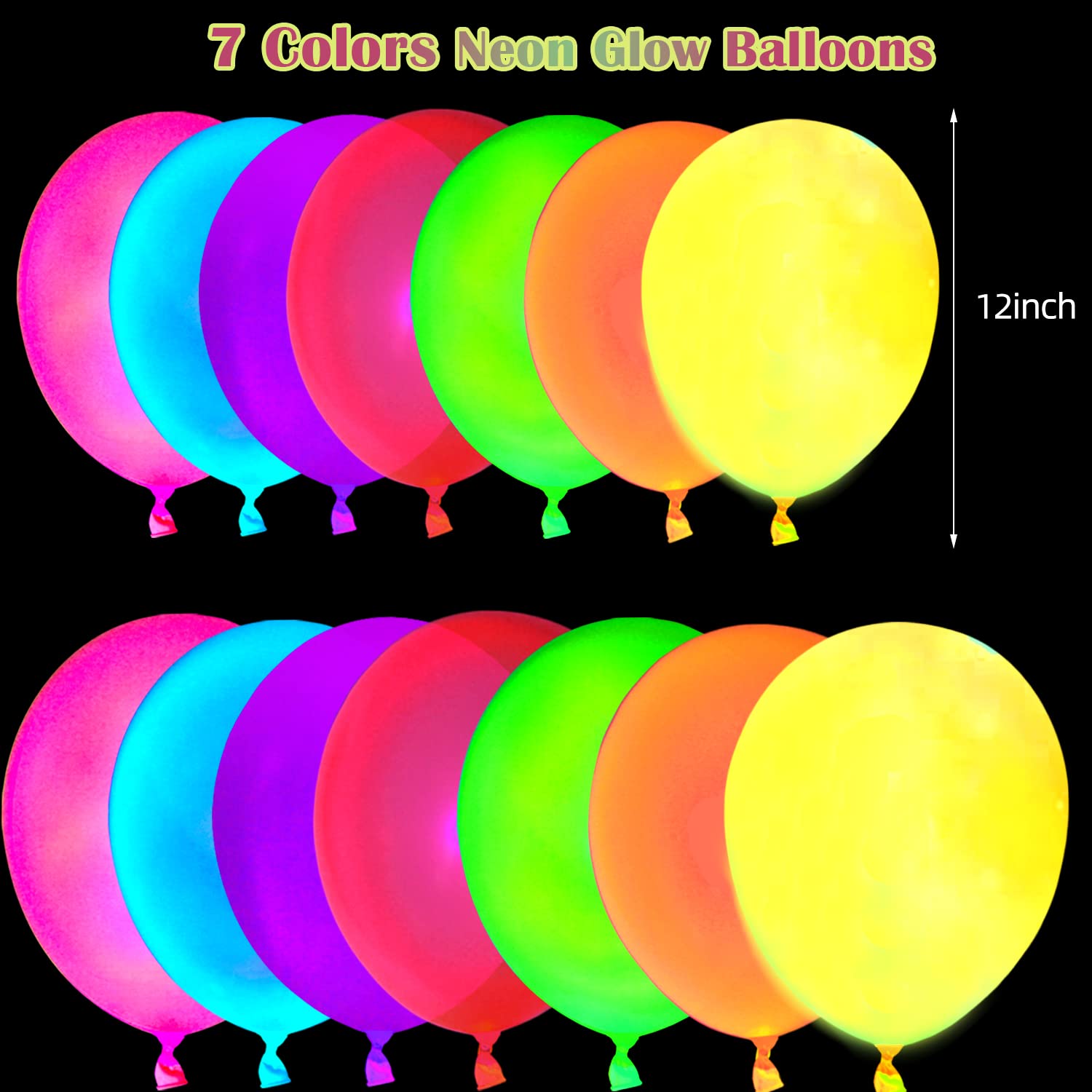 MFLUEEWR seven-bright-neon-colors elevate birthday celebrations with vibrant, eye-catching ceiling decor