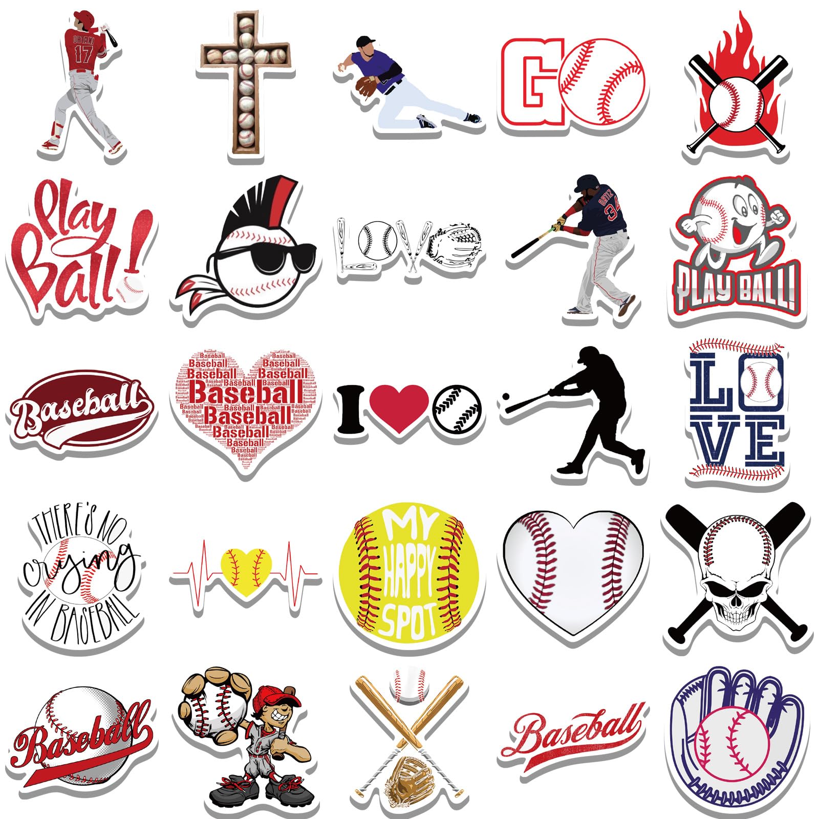 MFUXU baseball stickers ideal for party favors and celebrations