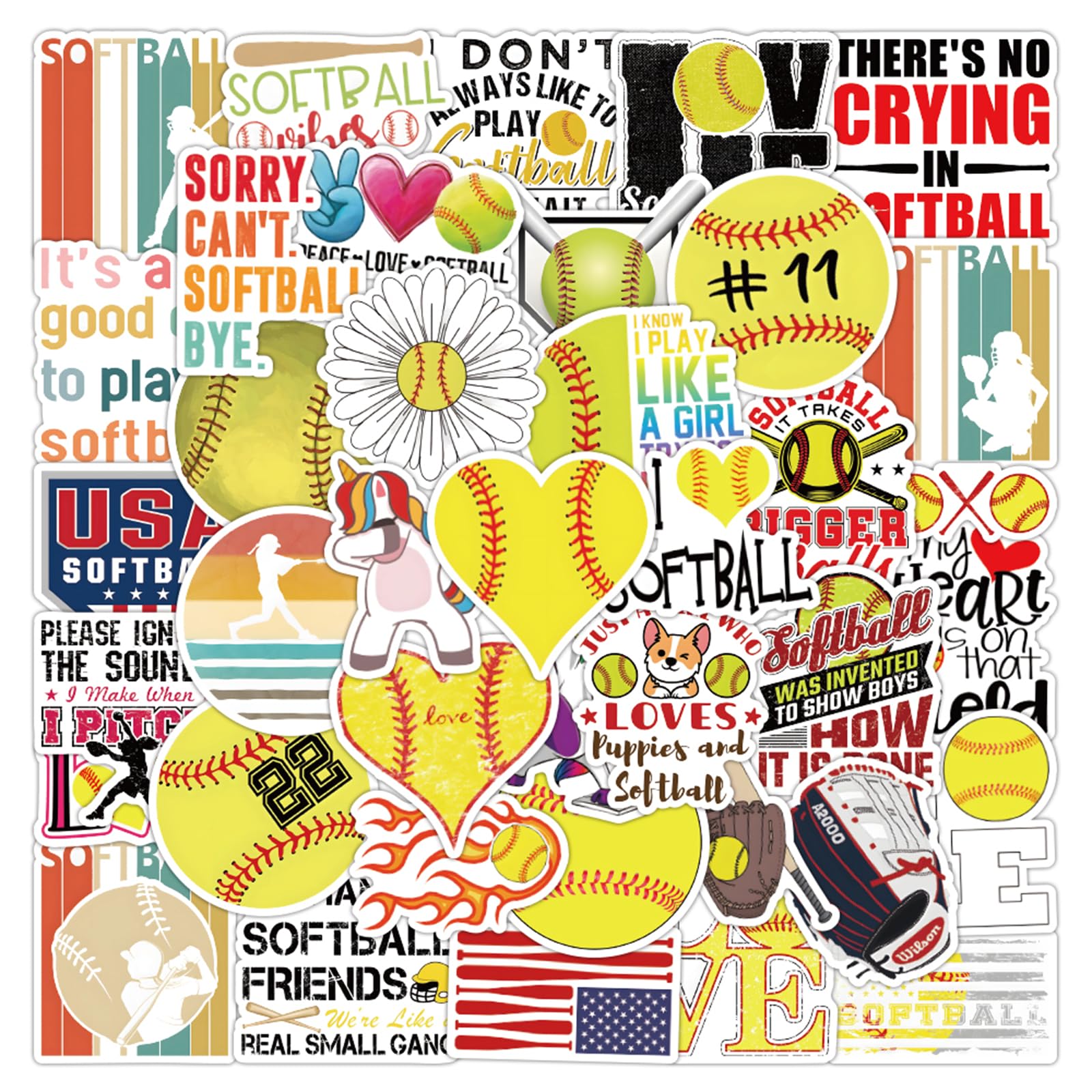 MFUXU softball stickers on skateboard for bold customization.