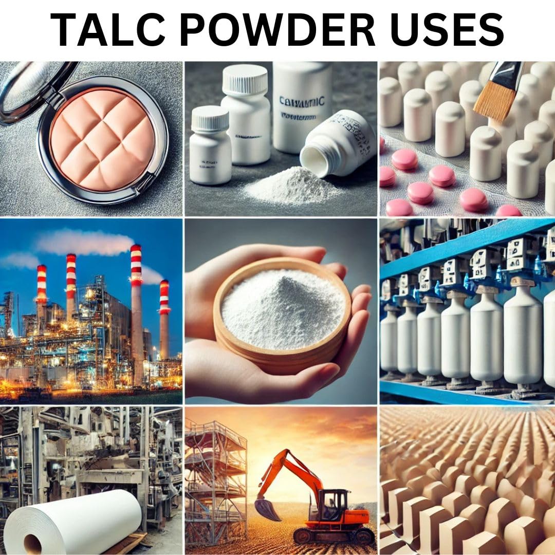 mGanna talc powder absorbing moisture and oil for lasting comfort