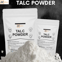 mGanna talc powder on skin with a soft finish and matte glow