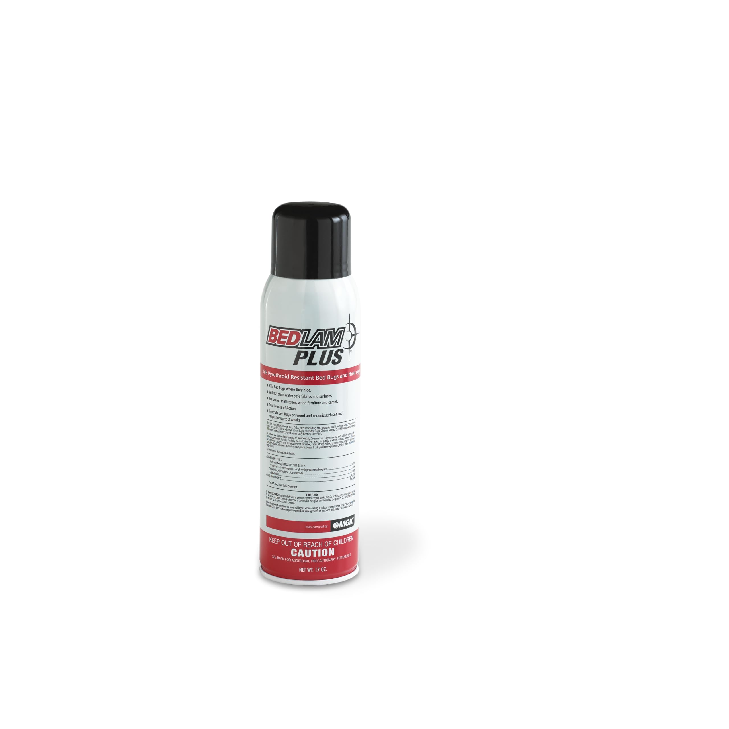MGK Bedlam Plus bottle pour shows ready-to-use bed bug spray for indoor use.