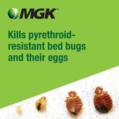 MGK Bedlam Plus can closeup highlights fast-acting spray for mattresses and furniture.