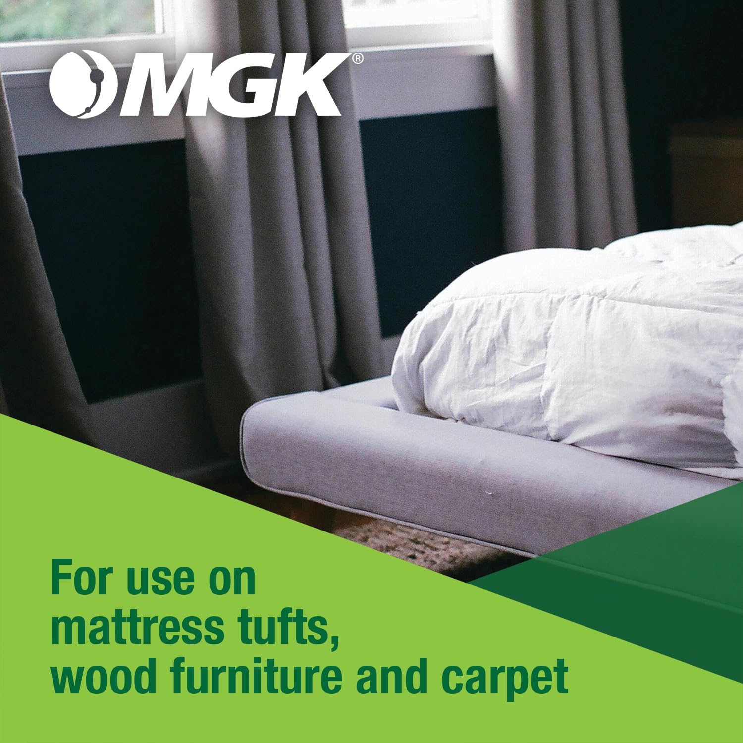 MGK Bedlam Plus in hotel or office setting signals commercial and residential applicability.