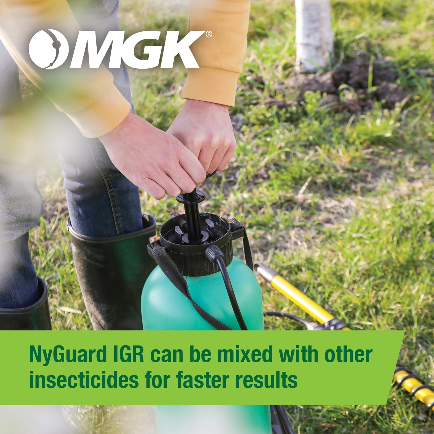 MGK NyGuard IGR label highlighting EPA reduced risk in food handling zones.