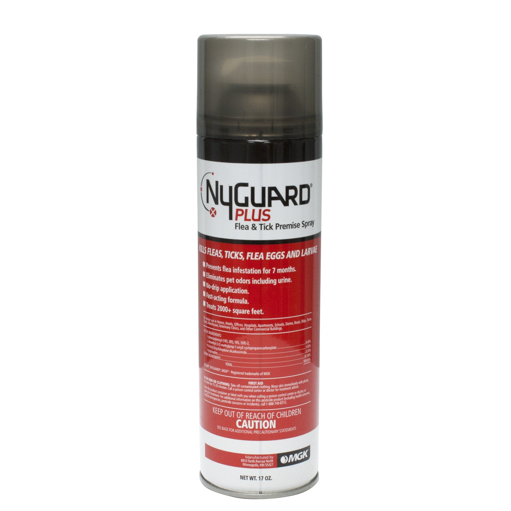 MGK NyGuard Plus aerosol can for indoor flea and tick control with odor neutralization