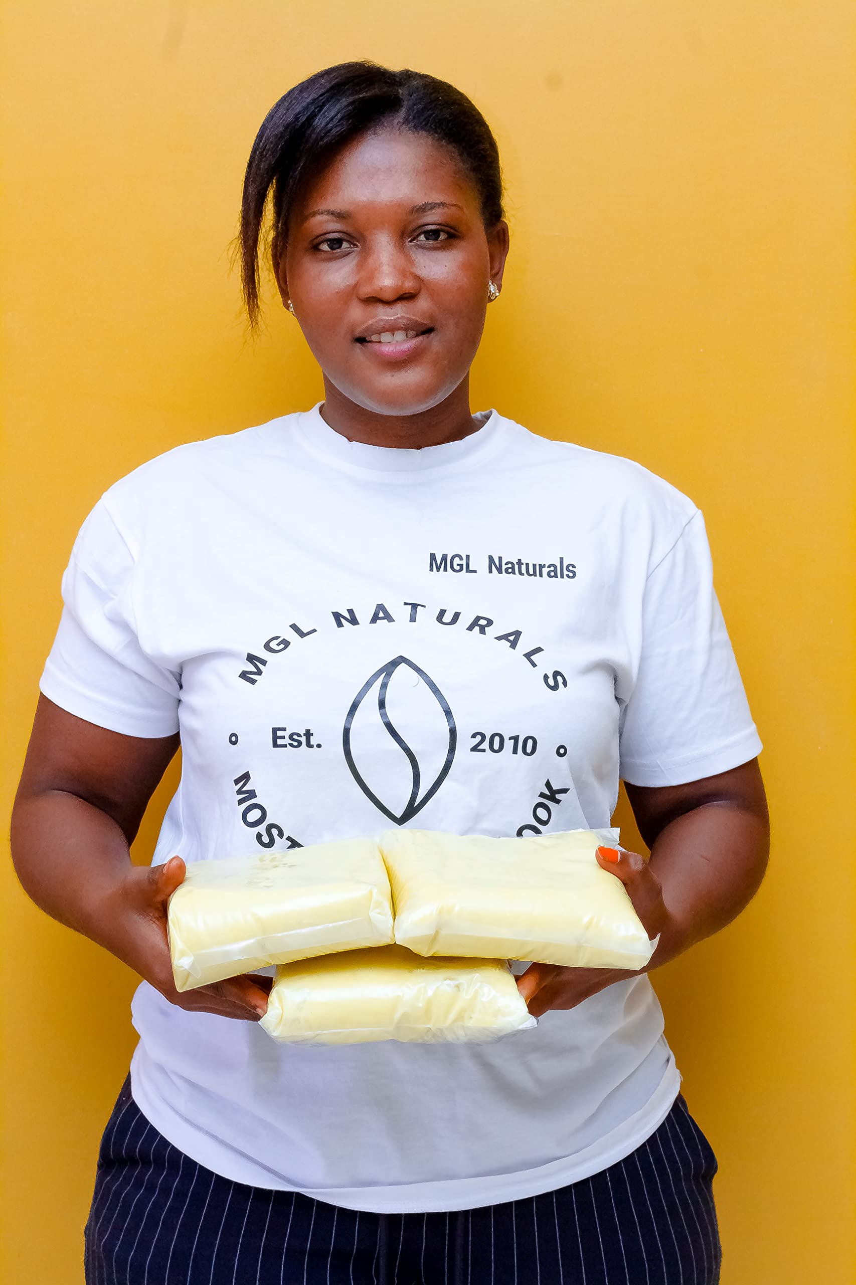 MGL Naturals Ivory Shea Butter for dry skin nourishment.