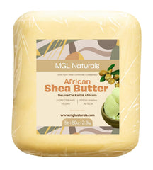 MGL Naturals Ivory Shea Butter 5 lb packaging for daily skin and hair care.