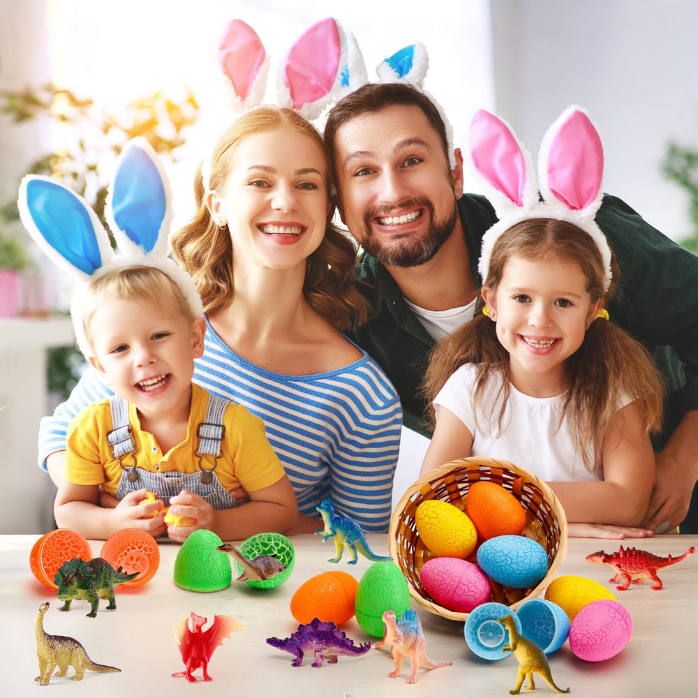 MGparty eggs reveal mini dinosaur toys inside for playful discoveries.