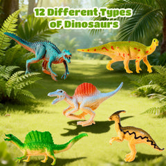MGparty dinosaur figures inside eggs encourage pretend play and learning