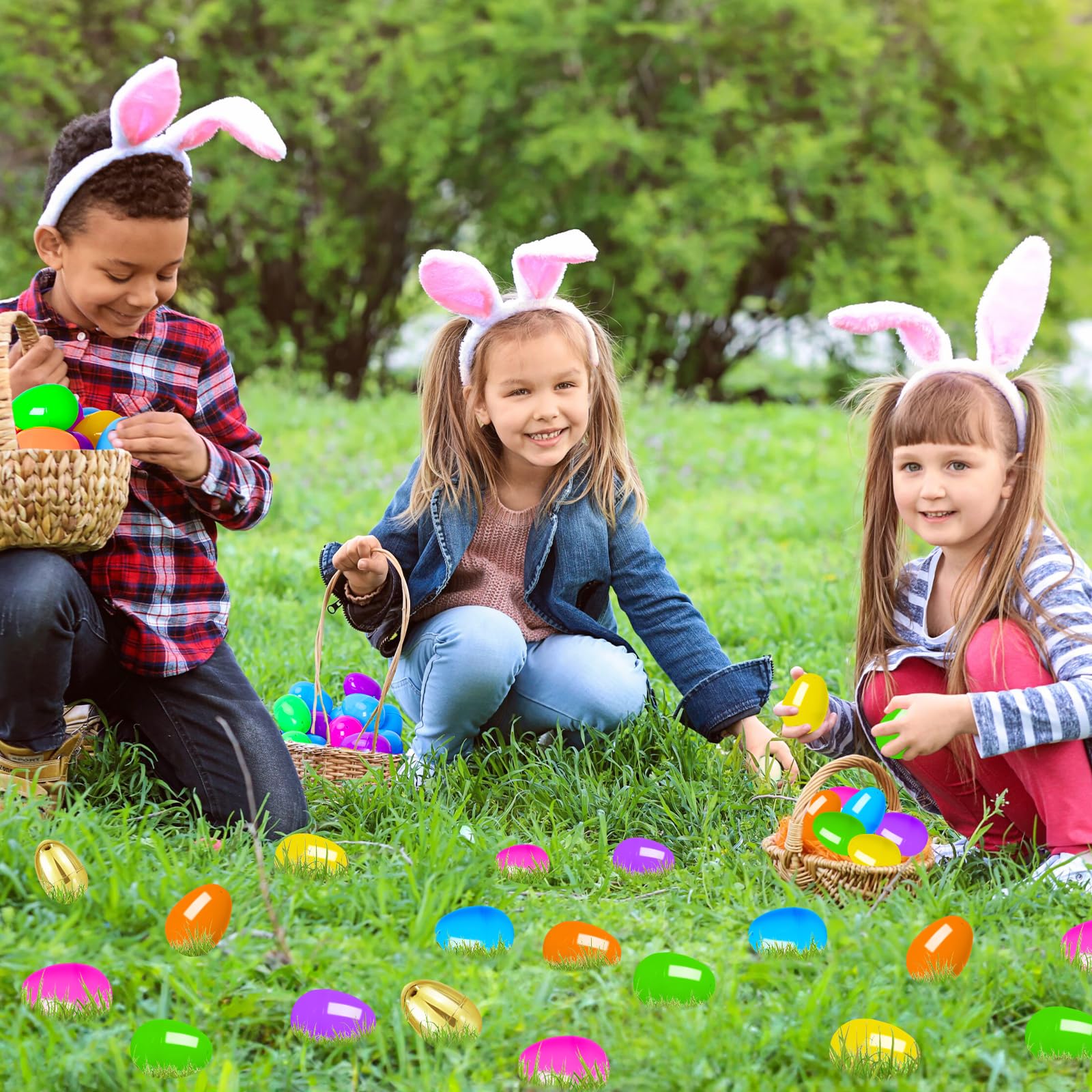 MGparty 2.36-inch eggs are easy to hide and collect during hunts.