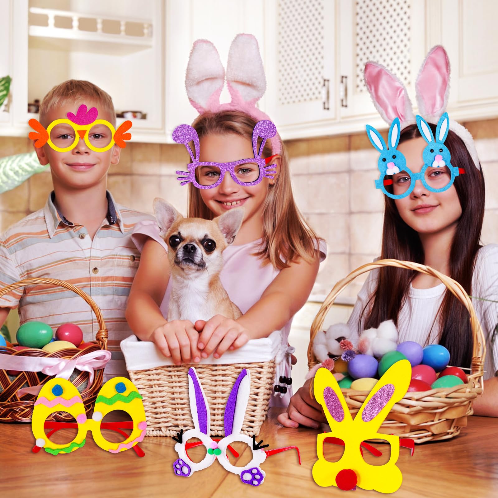 MGparty Easter glasses frame gift basket stuffer for Easter treats.