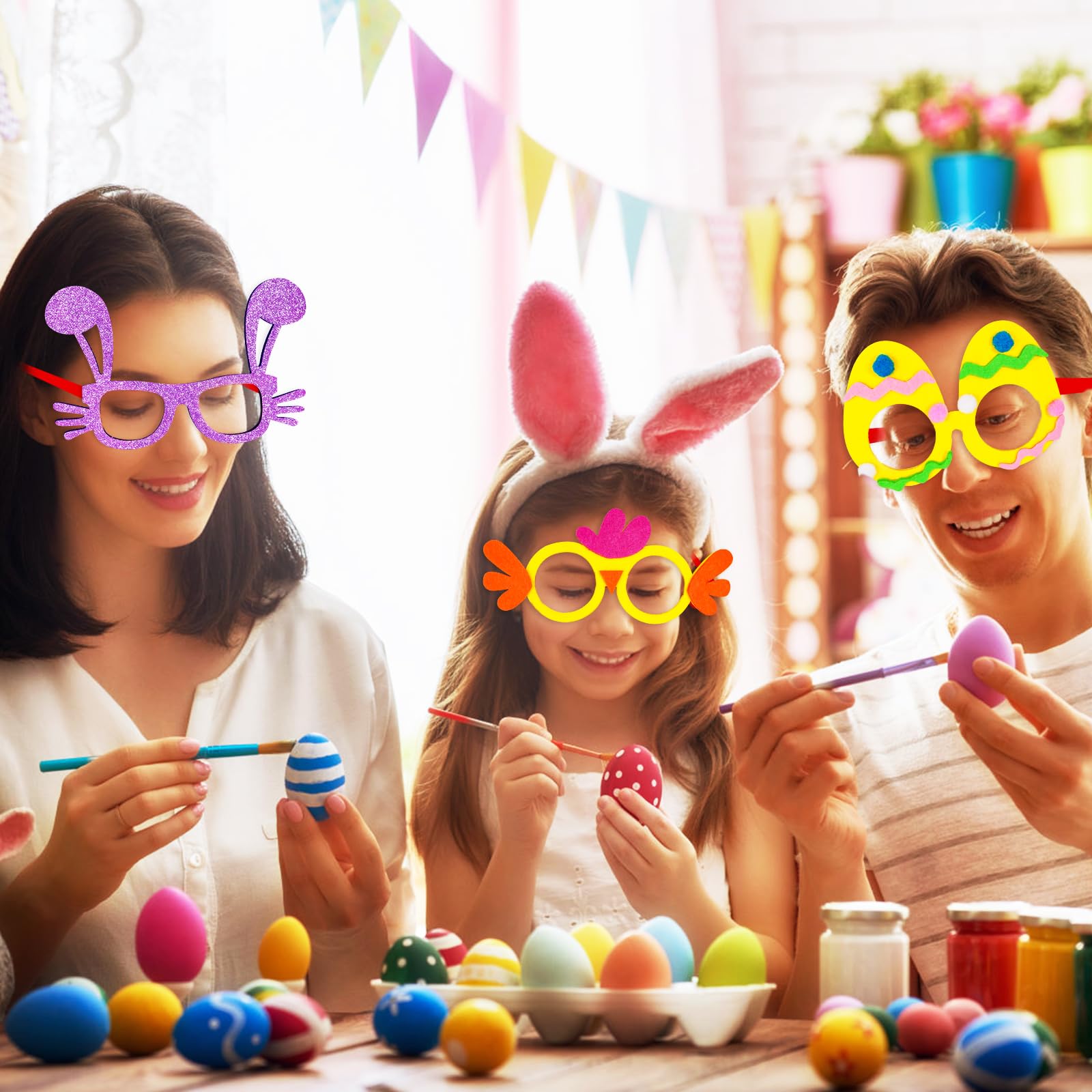 MGparty Easter glasses frame party decor accessory for celebrations.