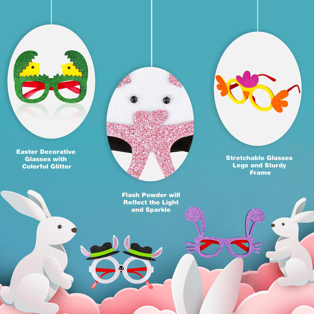 MGparty Easter glasses frame photo booth prop that boosts party fun.