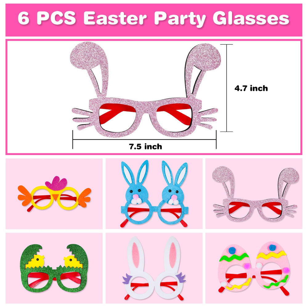 MGparty Easter glasses frame close-up in chic styles for playful props