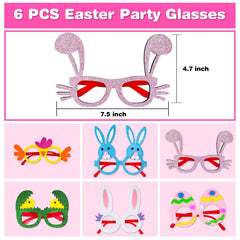 MGparty Easter glasses frame close-up in chic styles for playful props