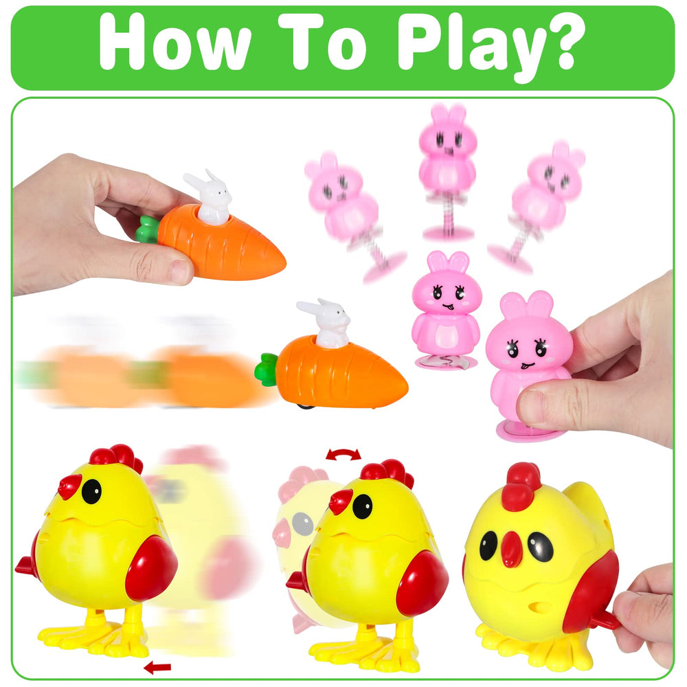 MGparty Easter wind-up bunny walking 2: promotes active, imaginative play.