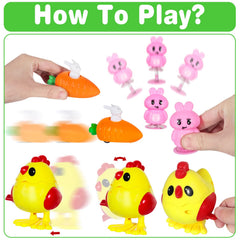 MGparty Easter wind-up bunny walking 2: promotes active, imaginative play.