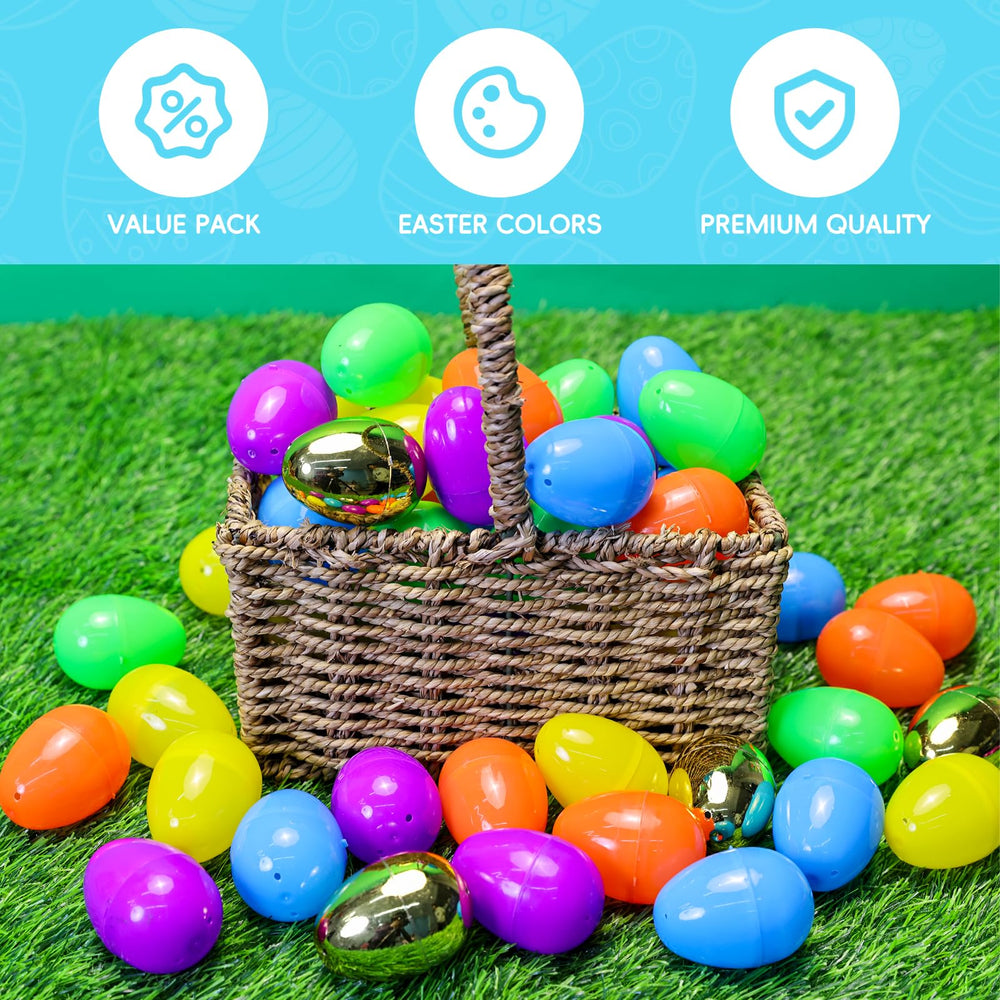 MGparty fillable Easter eggs sized 2.36 inches for surprises.