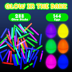 MGparty glow egg hunt at night scene