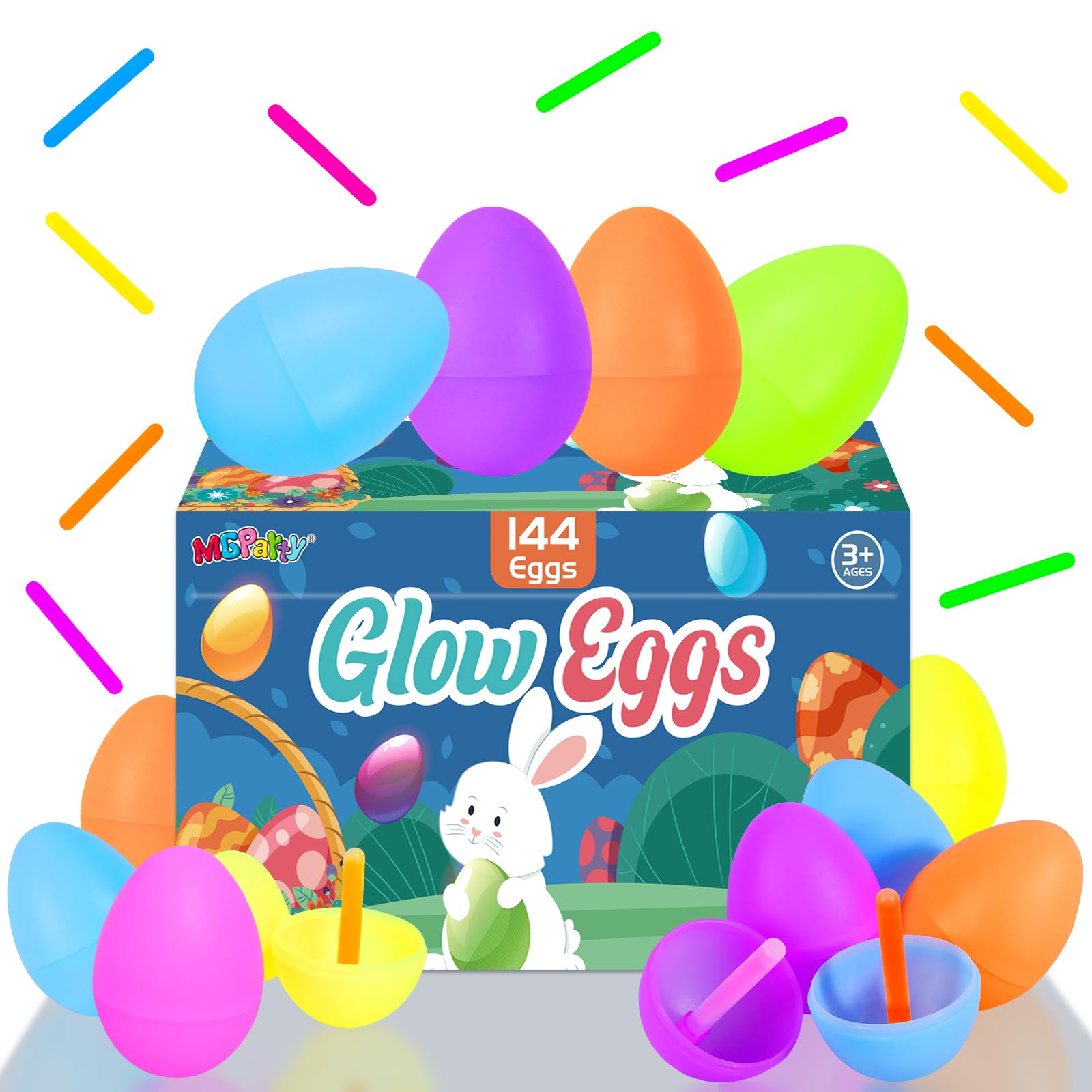 MGparty glow eggs for party favors and events