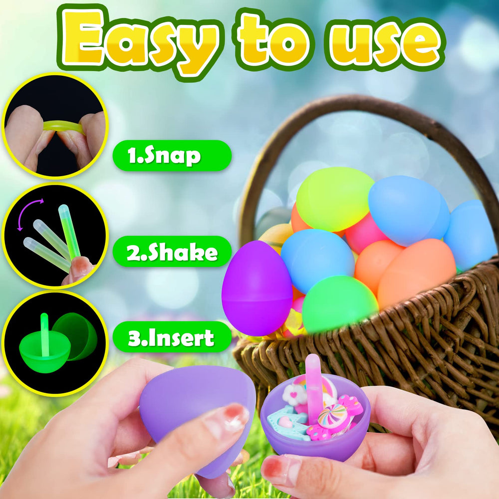 MGparty glow egg hunt setup image showing kids enjoying night-time search