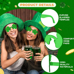 MGparty St. Patrick's Day accessories glasses add party-ready flair to gatherings