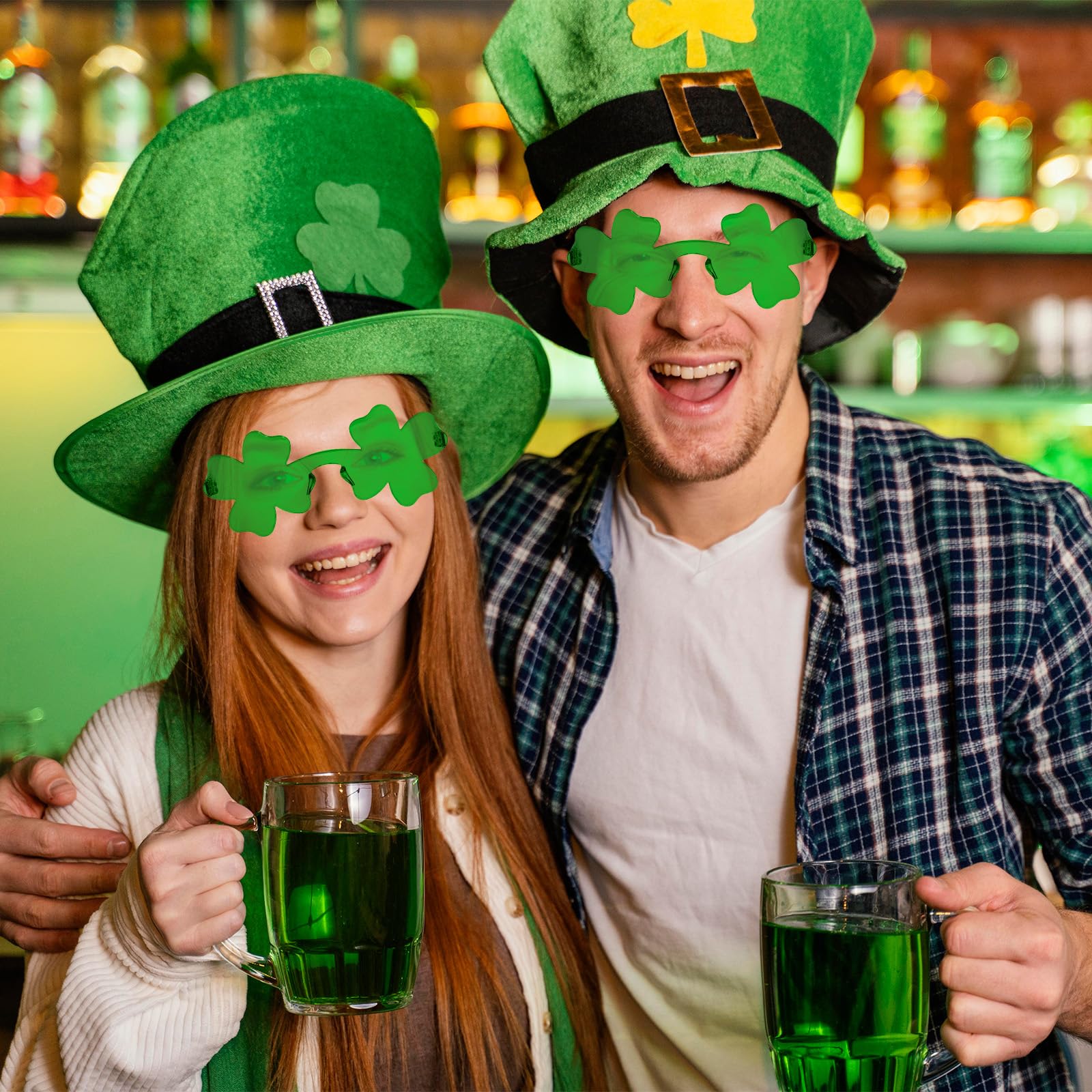 MGparty plastic shamrock frames designed for reuse at multiple celebrations