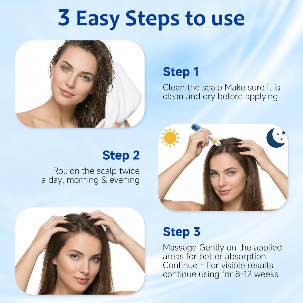 MGVAASURC Hair Growth Serum Roll-On designed for easy daily use