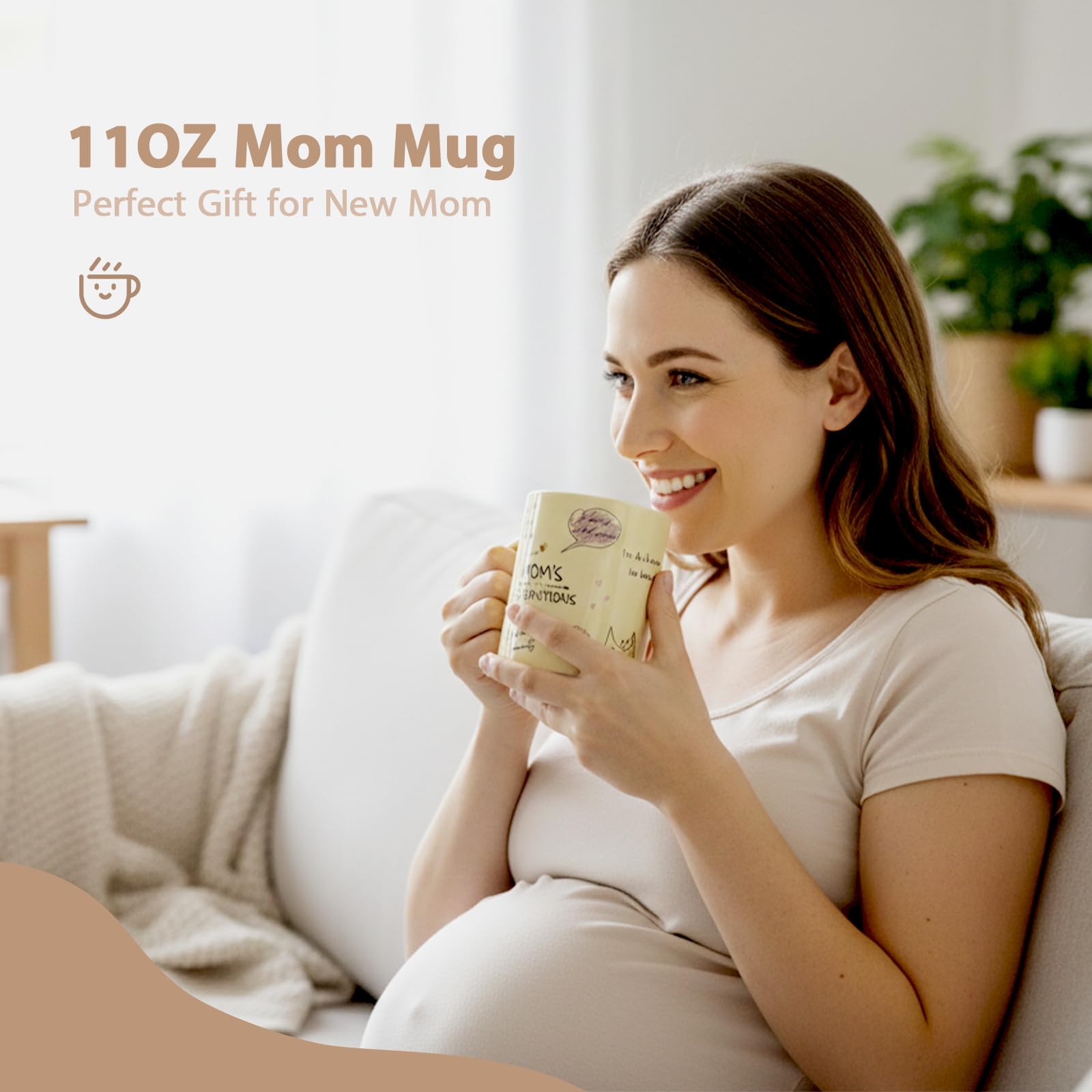 MHSMHL Mommy and Baby essentials canvas makeup bags organize daily needs