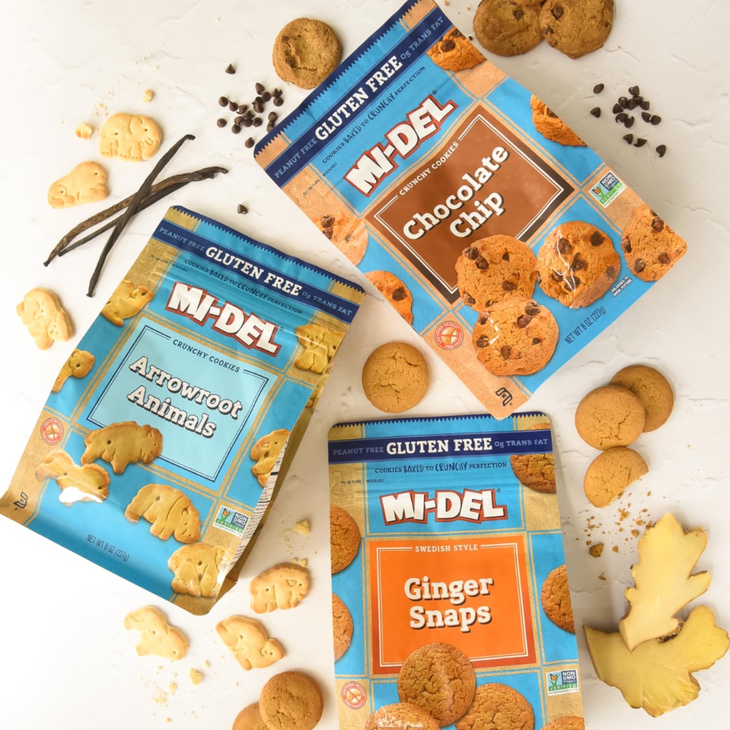 Mi-Del ginger snaps enjoyed with tea for a comforting break.