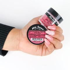Mia Secret Cover Pinkish acrylic powder packaging highlights premium USA-made quality.