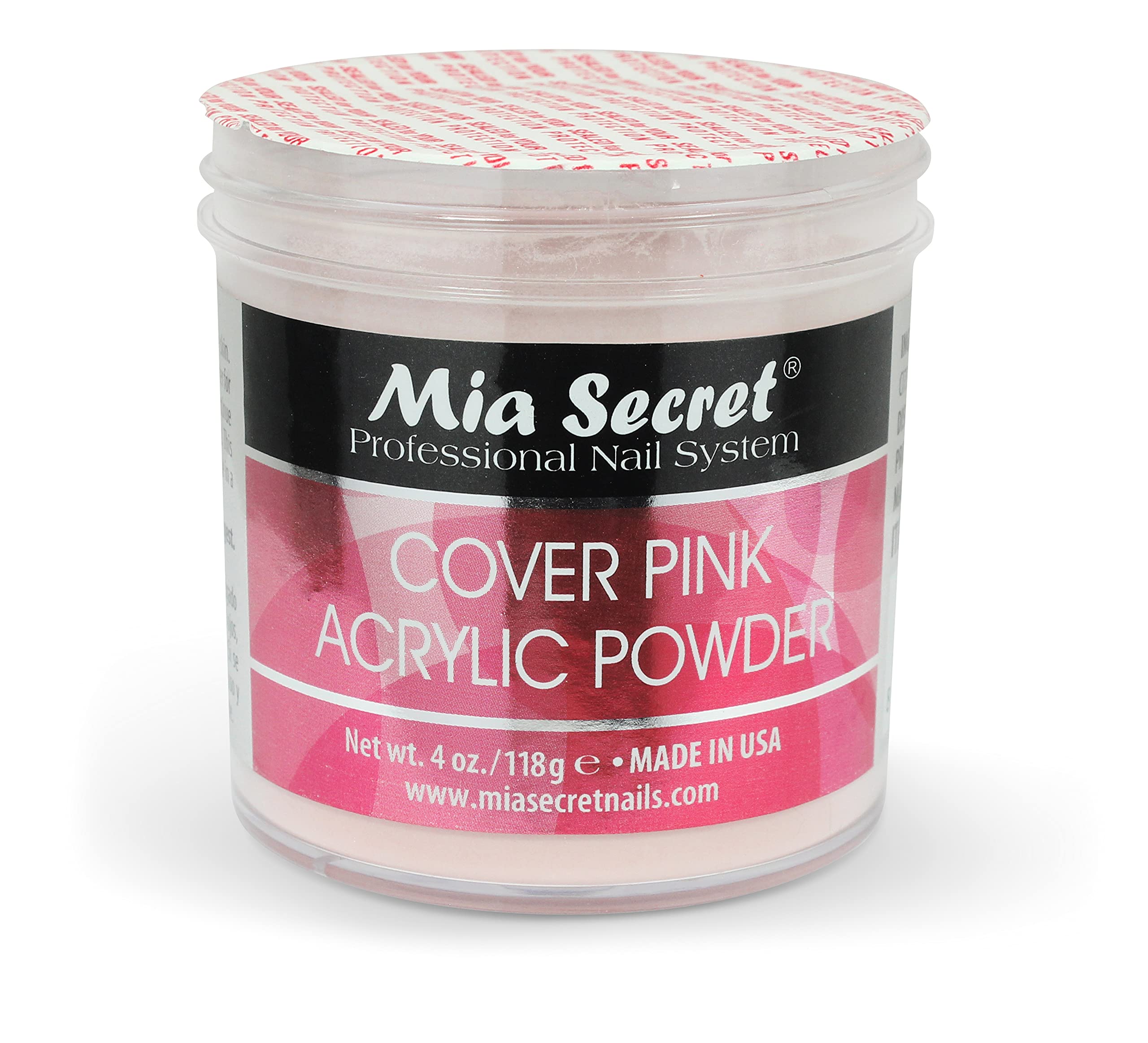 Mia Secret lift-resistance test shows durable-looking pink finish.