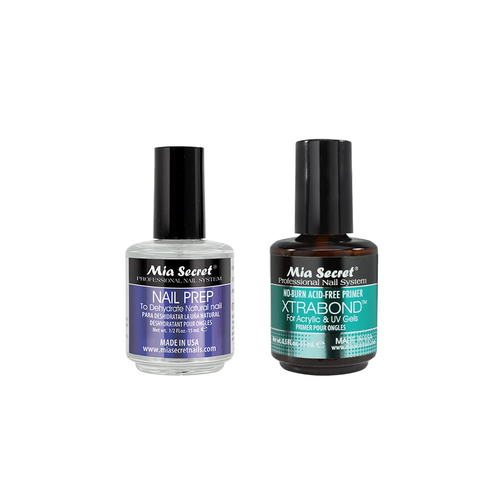 Mia Secret Nail Prep pH balance dehydrator for oil removal and surface prep.