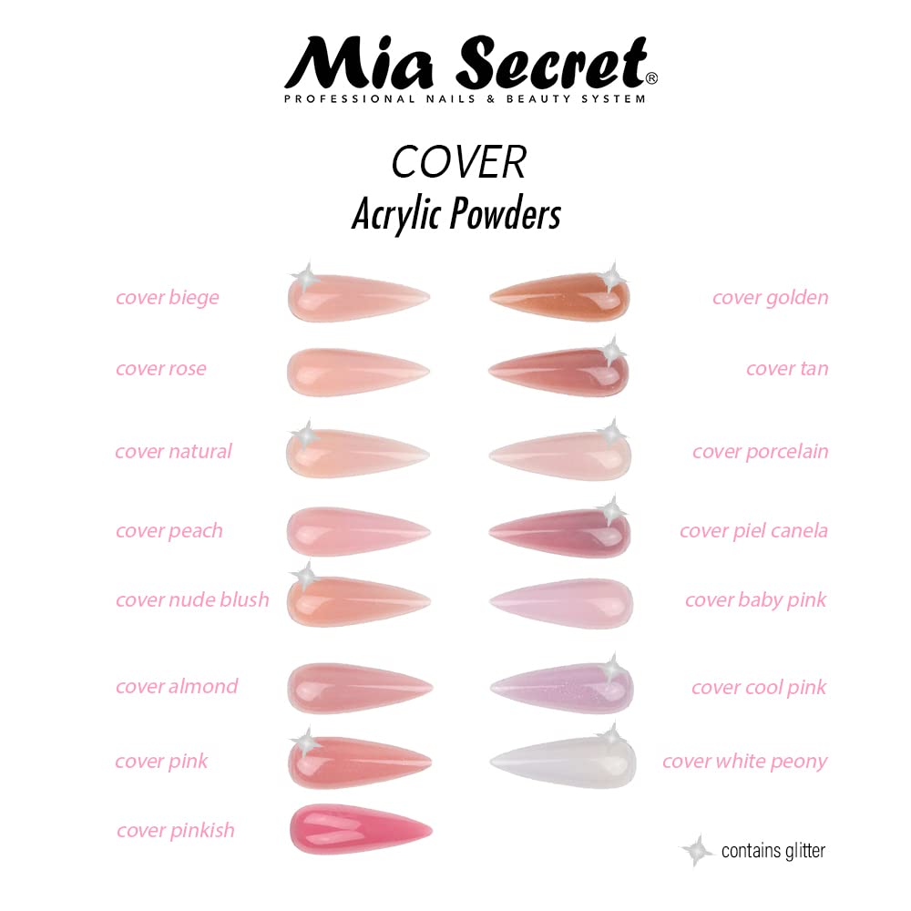 Mia Secret professional setup with cover pink product and tools.