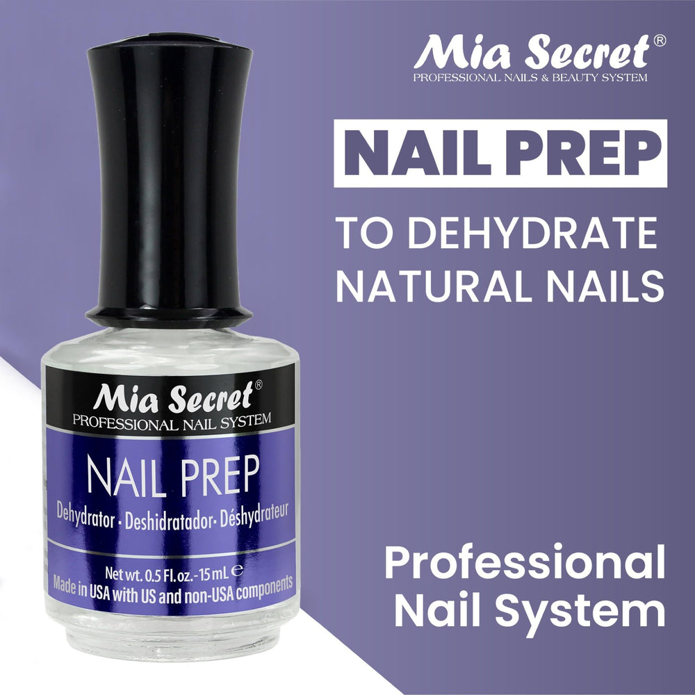 Mia Secret XTRABOND primer bottle highlights acid-free bonding for safe use