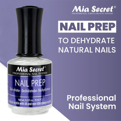 Mia Secret XTRABOND primer bottle highlights acid-free bonding for safe use