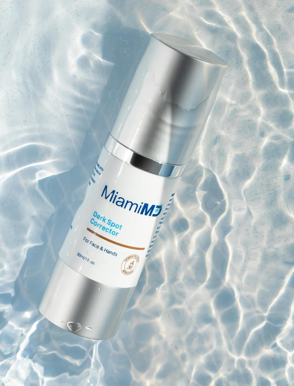 Texture close-up of MiamiMD serum reveals a light, silky finish.