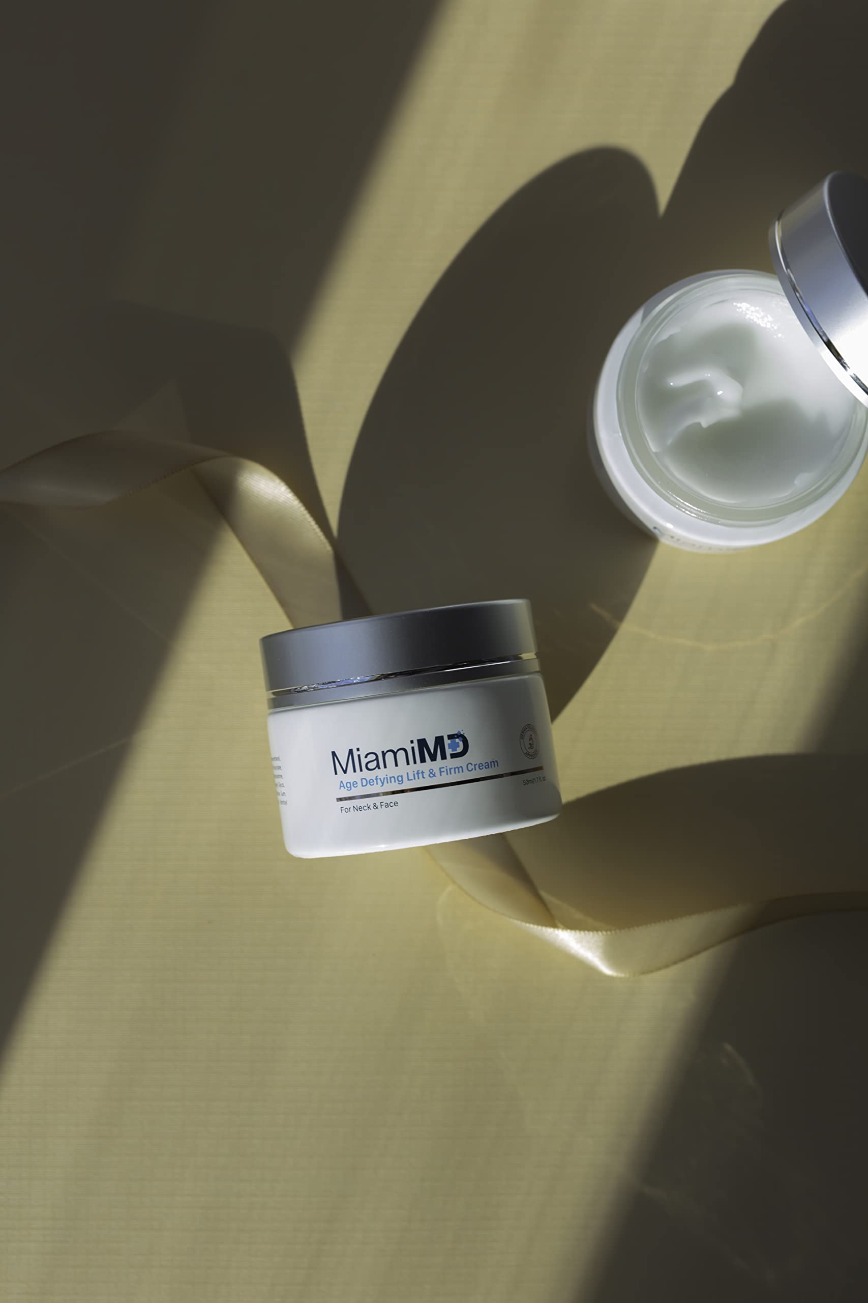 MiamiMD packaging box suggesting premium anti-aging care experience.