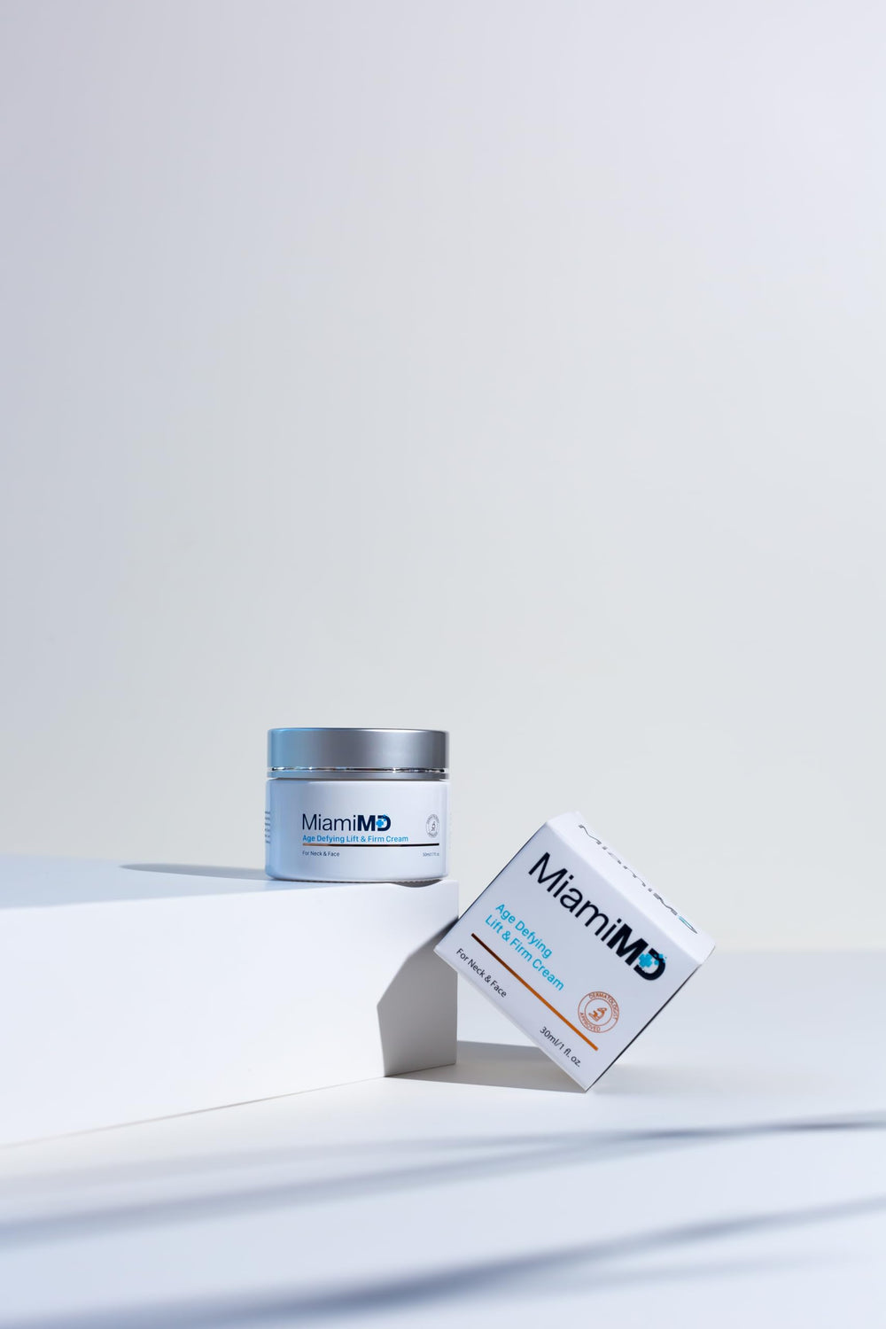 MiamiMD tube pump dispenses the cream with controlled ease.