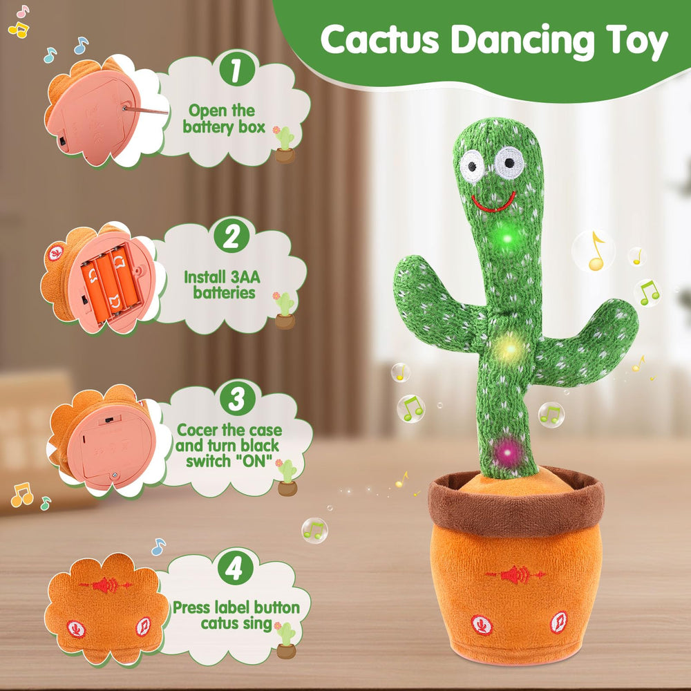 MIAODAM Soft plush cactus material is gentle and safe for babies.