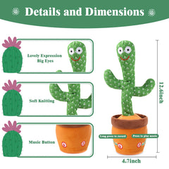 MIAODAM Talking Cactus repeats your words during interactive play.