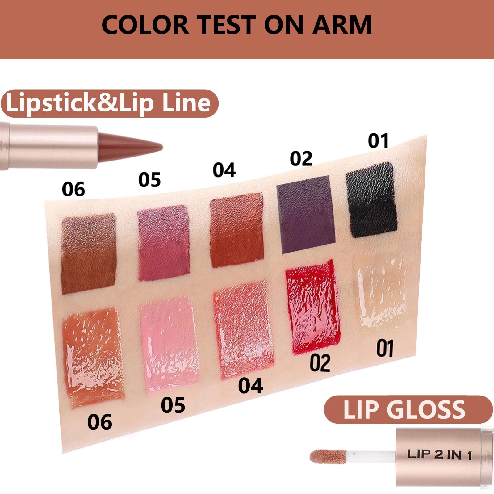 MiaSarah waterproof lip kit ideal for all-day wear in any weather.