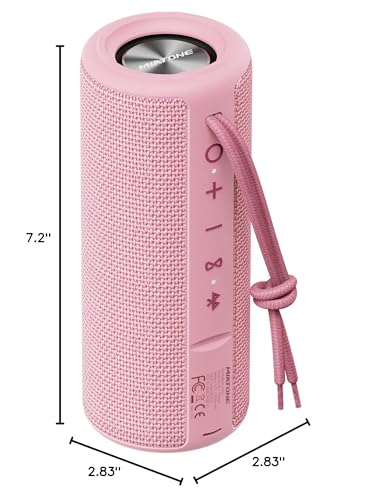 MIATONE Boombox pink charging indicator highlights long playtime.