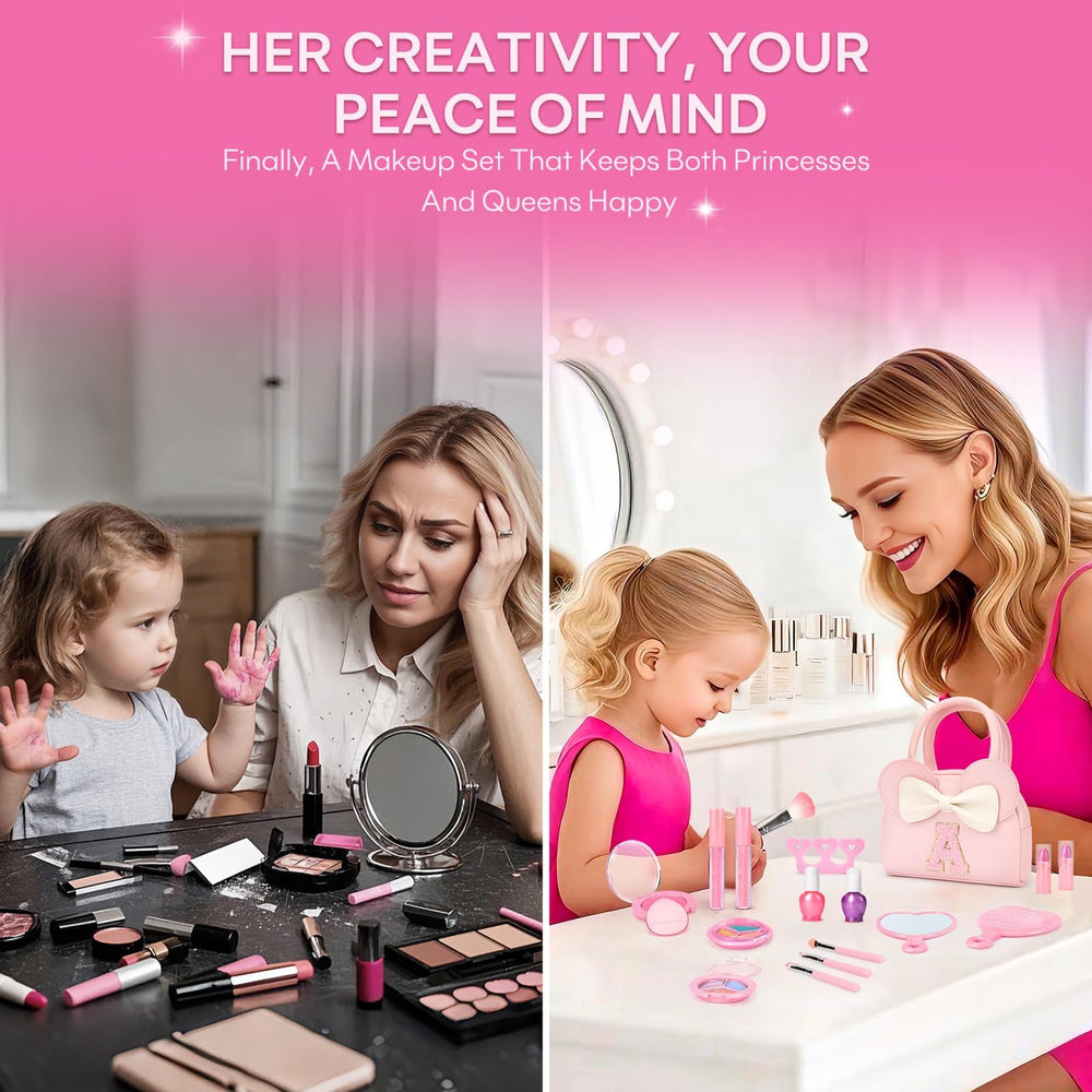 Mibasies lip gloss and eye shadow with kid-safe applicators